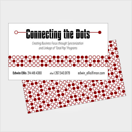 Business Card Design for Connecting The Dots