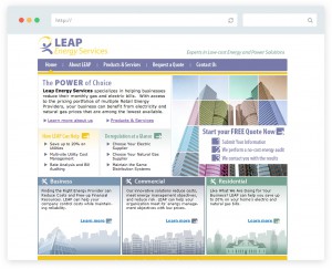 Leap Energy Services business website design