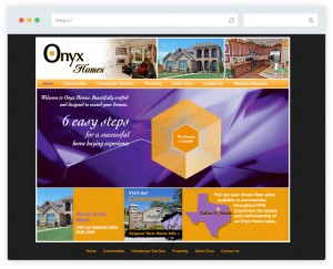 Onyx Homes business website design